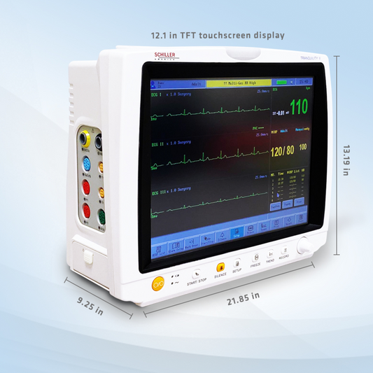 Schiller Tranquility II “12.1 inch TOUCHSCREEN Multiparameter Patient Monitor” with printer