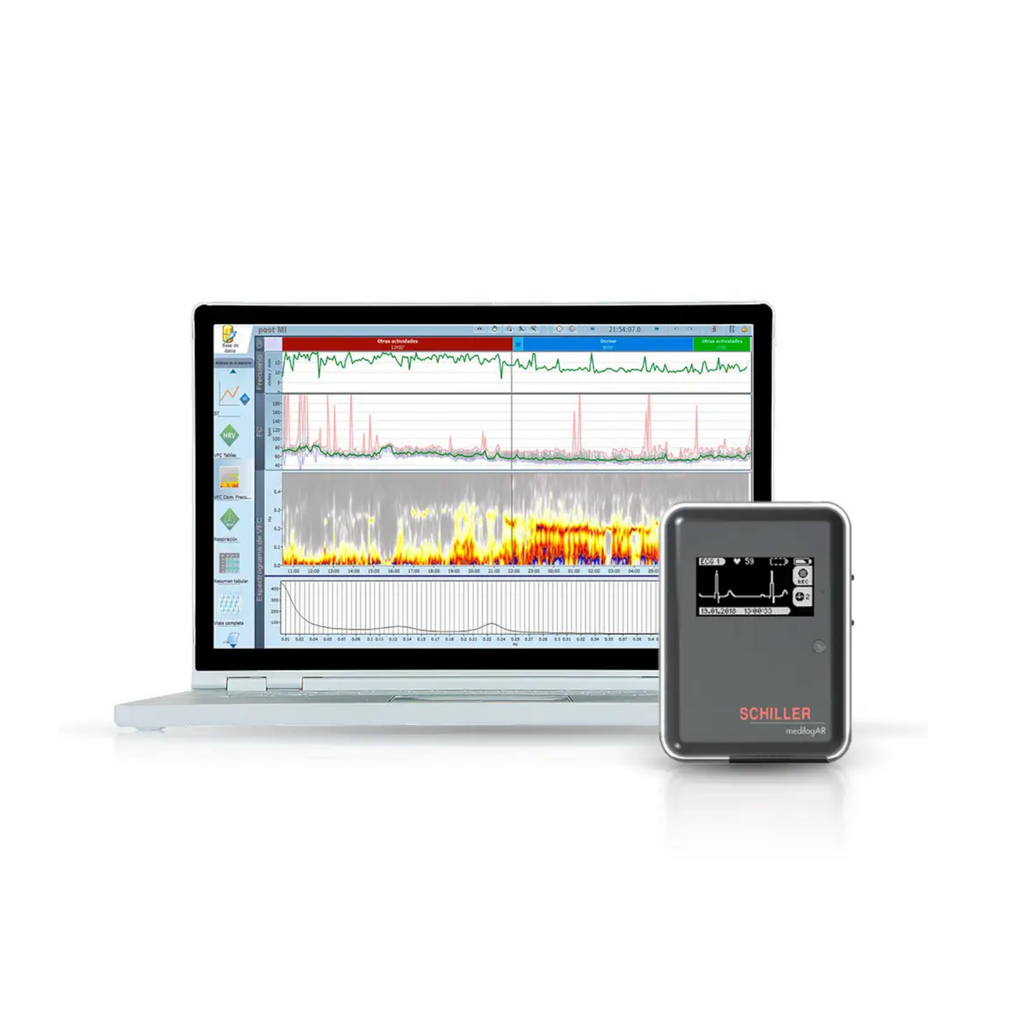 ECG Holter PACKAGE: FIVE MedilogAR Office 5 leads.