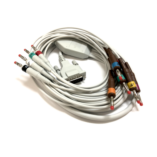 10-wire patient cable AHA 2m, banana plug type