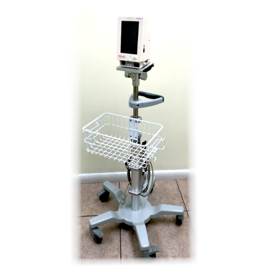 Sunken Base Rolling Stand with Basket, No Rubber Case