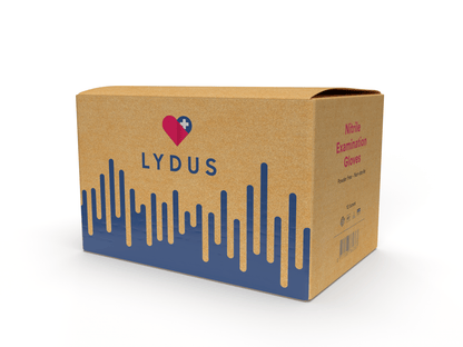Lydus 5mil Blue Nitrile Examination Gloves (LBN5), case of 1000 (ASTM D6319, FDA 510k)