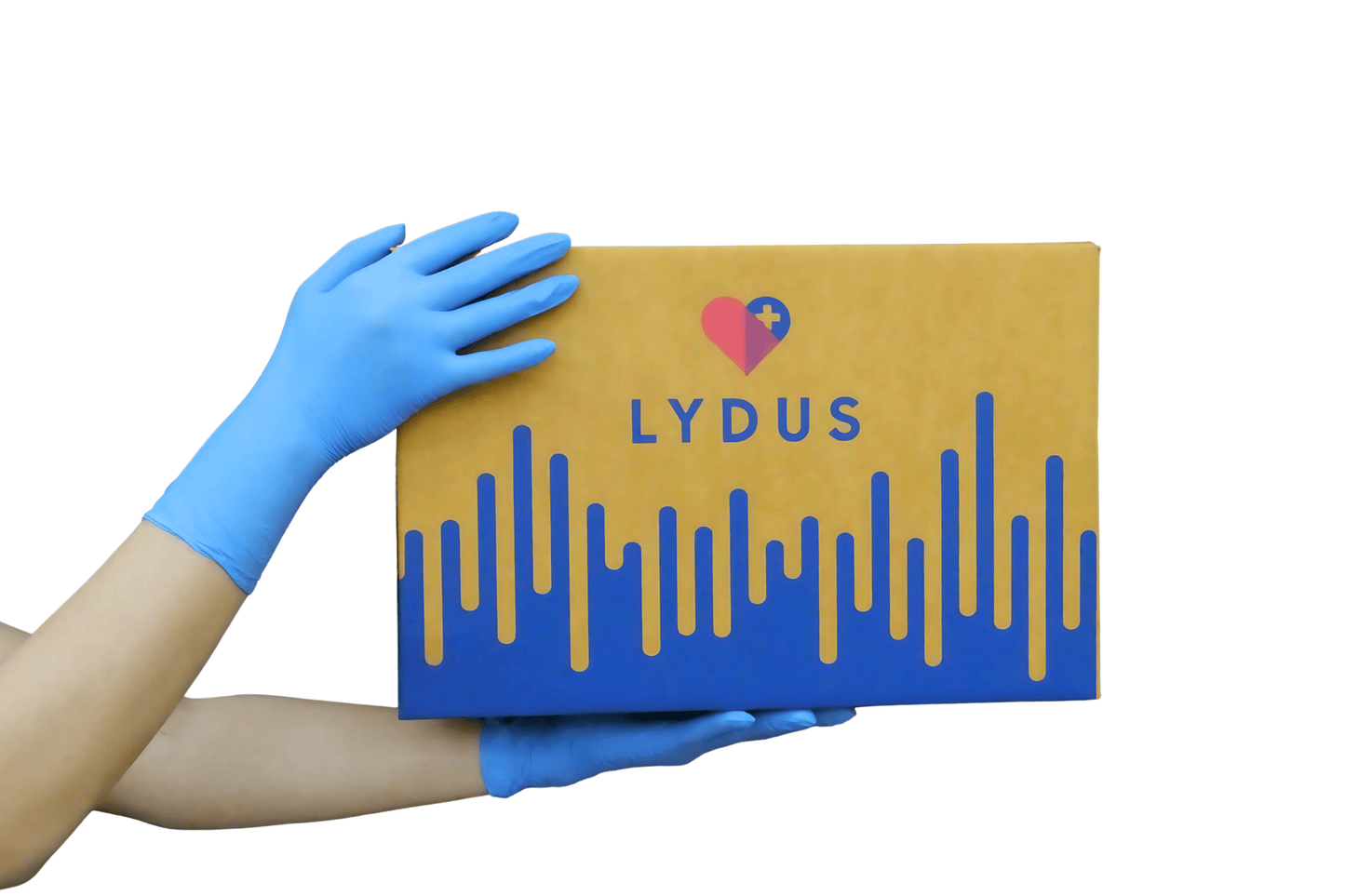 Lydus 5mil Blue Nitrile Examination Gloves (LBN5), case of 1000 (ASTM D6319, FDA 510k)