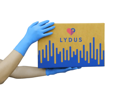 Lydus 5mil Blue Nitrile Examination Gloves (LBN5), case of 1000 (ASTM D6319, FDA 510k)