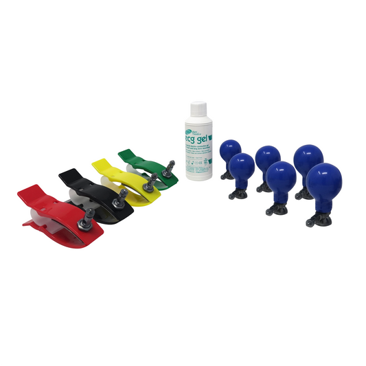Set of reusable Adult ECG electrodes