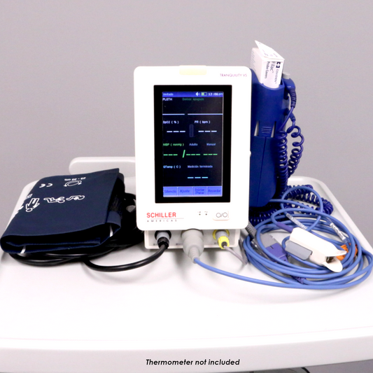 Schiller Tranquility VS SPO2, Nibp, Temperature, ETCO2 Vital Signs Monitor