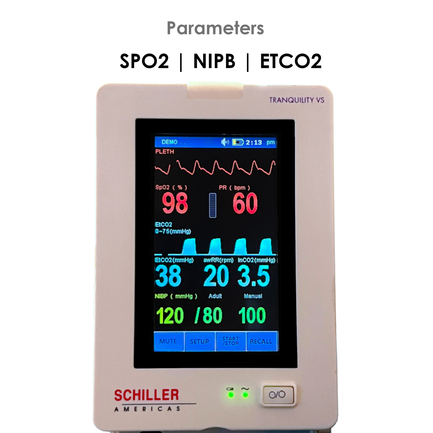 Schiller Tranquility VS (CO2 + SpO2 + NIBP)