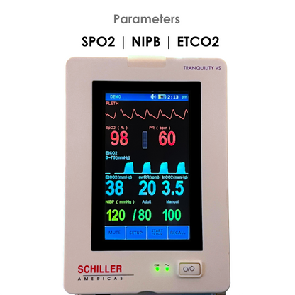 Schiller Tranquility VS (CO2 + SpO2 + NIBP)