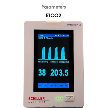 Schiller Tranquility VS Capnography, ETC02 Monitor