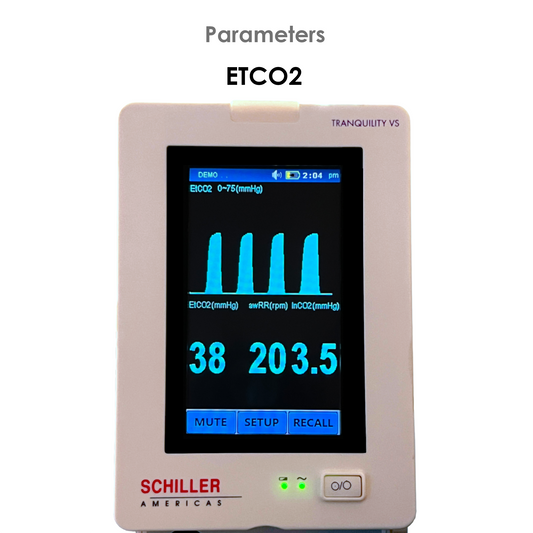 Schiller Tranquility VS Capnography, ETC02 Monitor