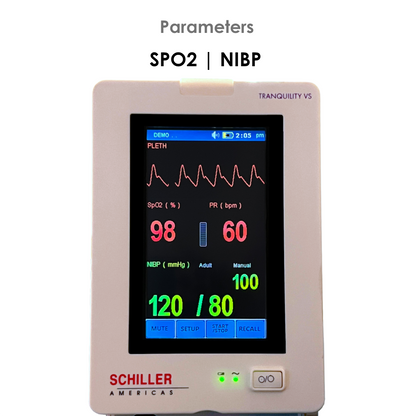 Schiller Tranquility VS SPO2 and NIBP Vital Signs Monitor