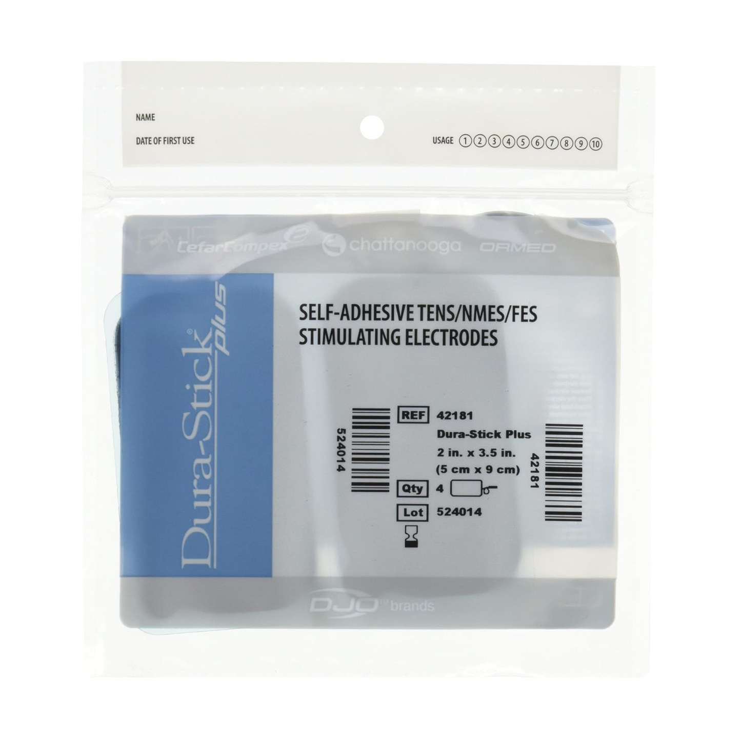 Dura-Stick Plus Electrodes  2" 3.5 Rectangle