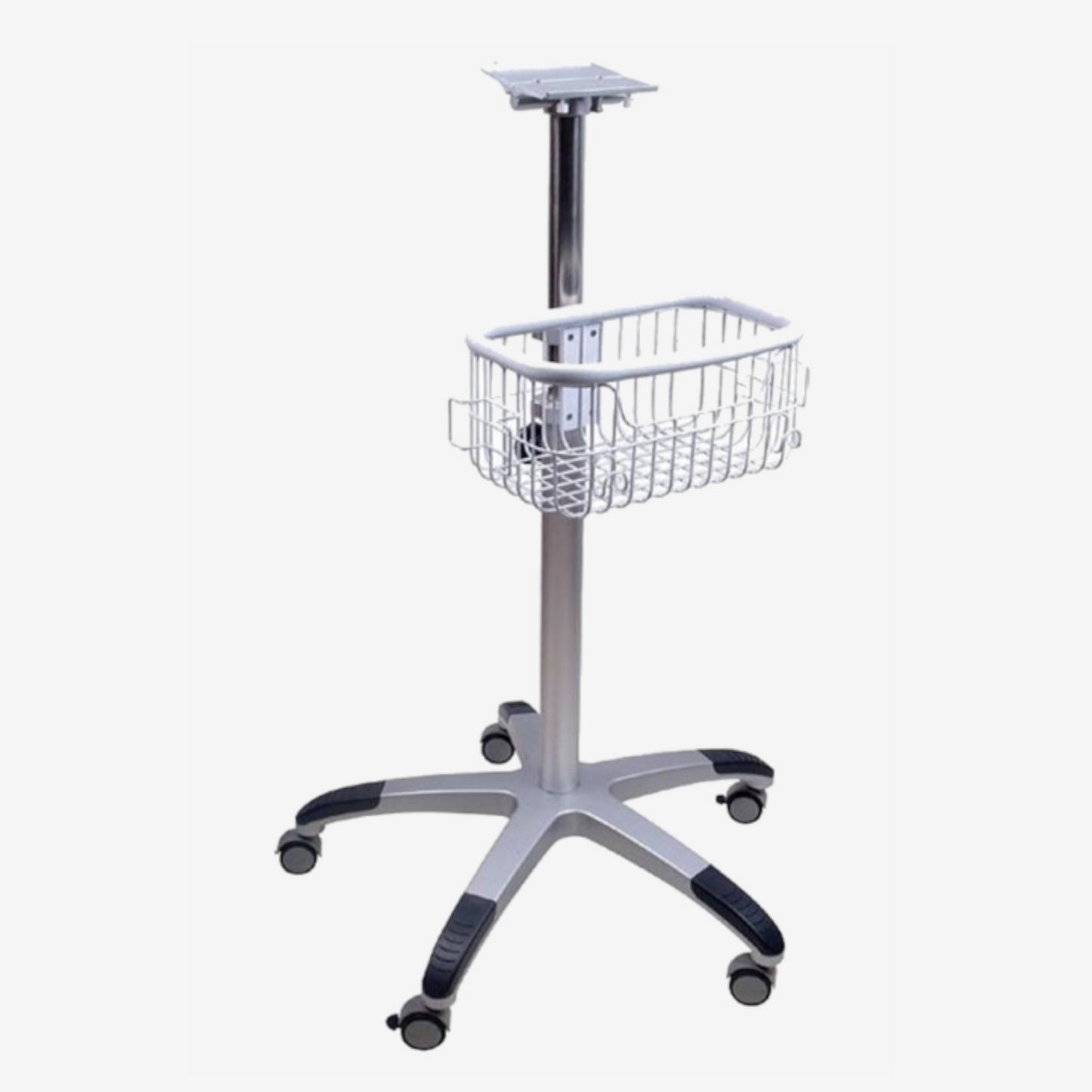 Sunken Base Rolling Stand with Basket, No Rubber Case